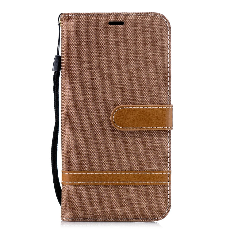 Color Matching Denim Texture Leather Case for Xiaomi Redmi 6 Pro, with Holder & Card Slots & Wallet & Lanyard