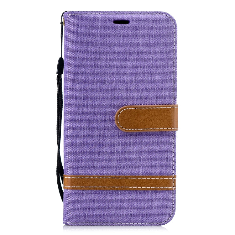 Color Matching Denim Texture Leather Case for Xiaomi Redmi 6 Pro, with Holder & Card Slots & Wallet & Lanyard