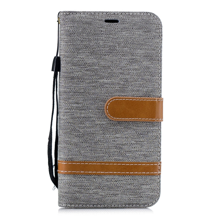 Color Matching Denim Texture Leather Case for Xiaomi Redmi 6 Pro, with Holder & Card Slots & Wallet & Lanyard
