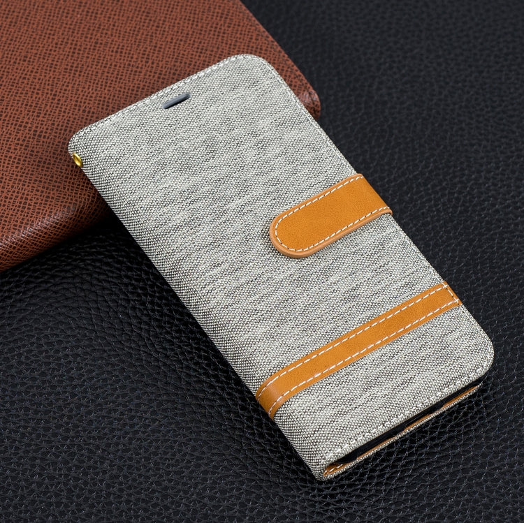 Color Matching Denim Texture Leather Case for Xiaomi Redmi 6 Pro, with Holder & Card Slots & Wallet & Lanyard