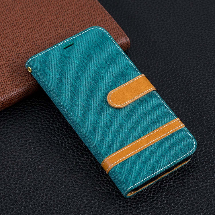 Color Matching Denim Texture Leather Case for Xiaomi Redmi 6 Pro, with Holder & Card Slots & Wallet & Lanyard
