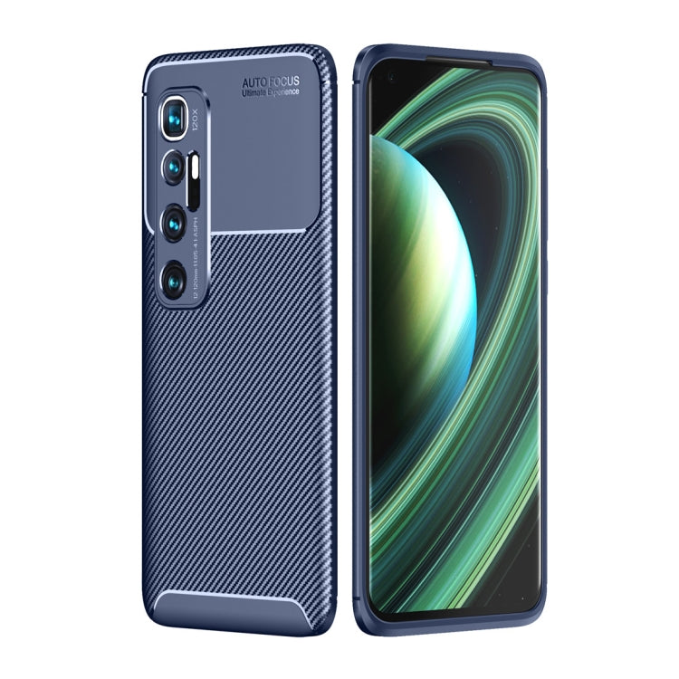 For Xiaomi Mi 10 Ultra Carbon Fiber Texture Shockproof TPU Case