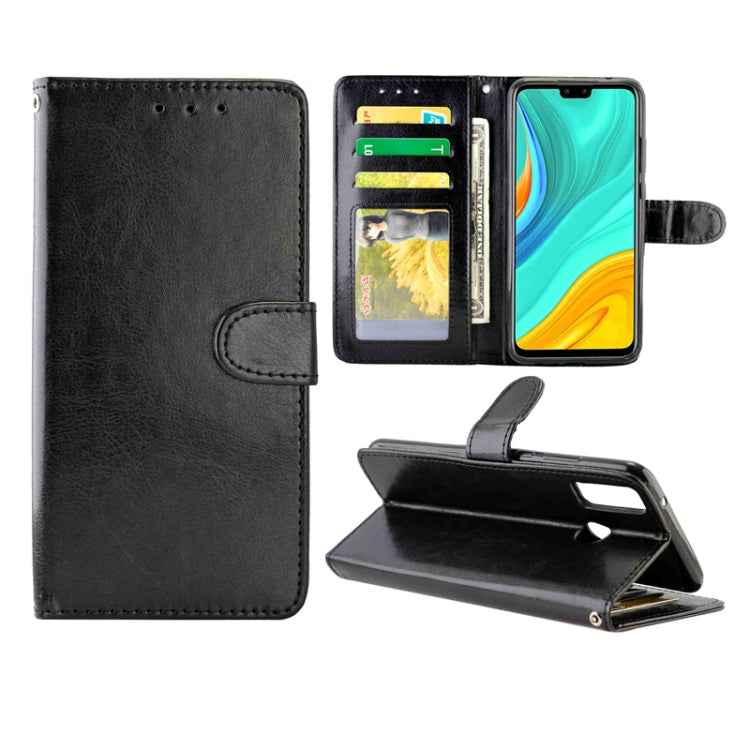 For Huawei Y8S Crazy Horse Texture Leather Horizontal Flip Protective Case with Holder & Card Slots & Wallet & Photo Frame