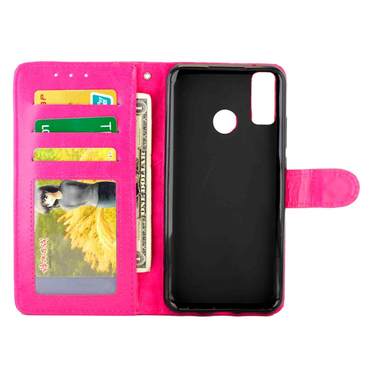 For Huawei Y8S Crazy Horse Texture Leather Horizontal Flip Protective Case with Holder & Card Slots & Wallet & Photo Frame