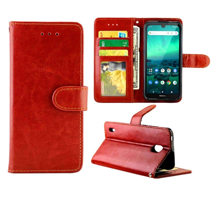 For Nokia 1.3 Crazy Horse Texture Leather Horizontal Flip Protective Case with Holder & Card Slots & Wallet & Photo Frame