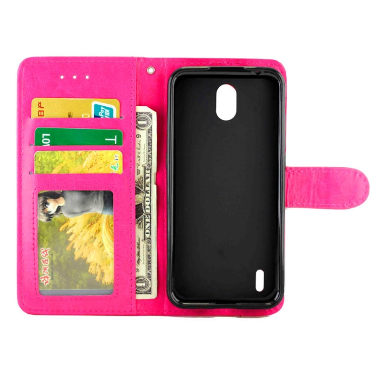 For Nokia 1.3 Crazy Horse Texture Leather Horizontal Flip Protective Case with Holder & Card Slots & Wallet & Photo Frame