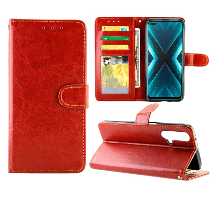 For OPPO Realme X3 / X50 Crazy Horse Texture Leather Horizontal Flip Protective Case with Holder & Card Slots & Wallet & Photo Frame