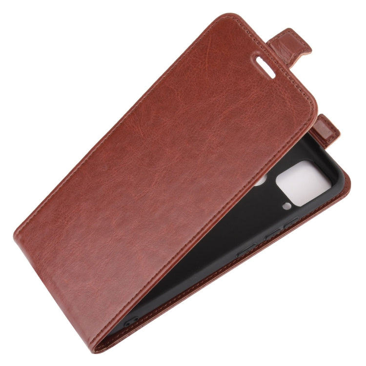 For Realme C15 R64 Texture Single Vertical Flip Leather Protective Case with Card Slots & Photo Frame