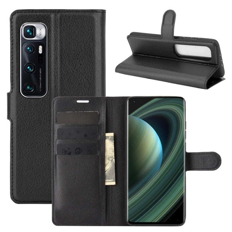 For Xiaomi Mi 10 Ultra Litchi Texture Horizontal Flip Protective Case with Holder & Card Slots & Wallet