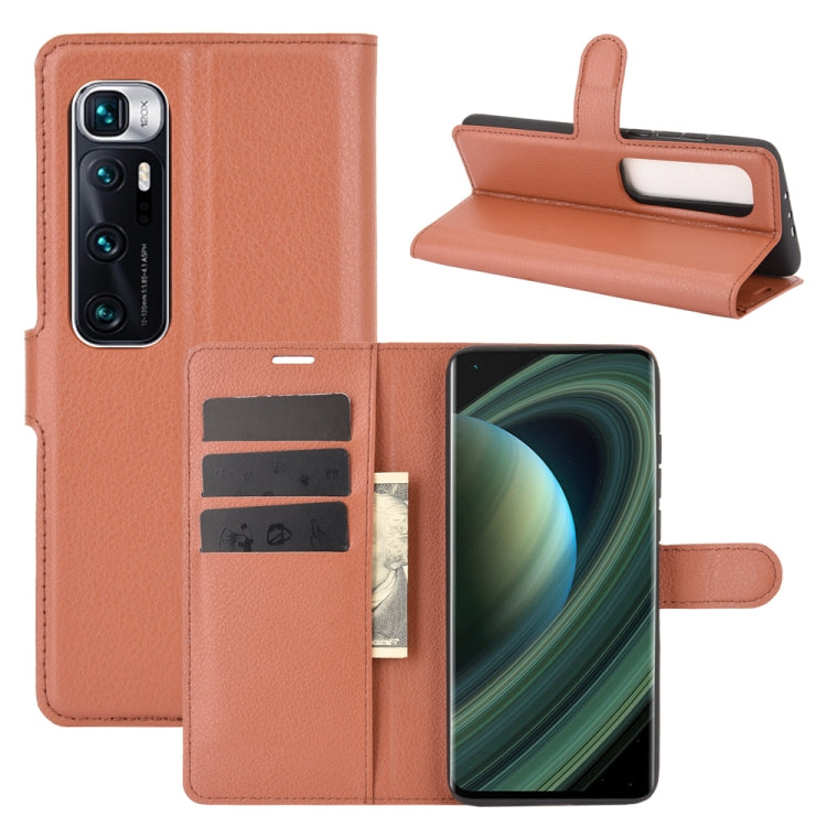 For Xiaomi Mi 10 Ultra Litchi Texture Horizontal Flip Protective Case with Holder & Card Slots & Wallet