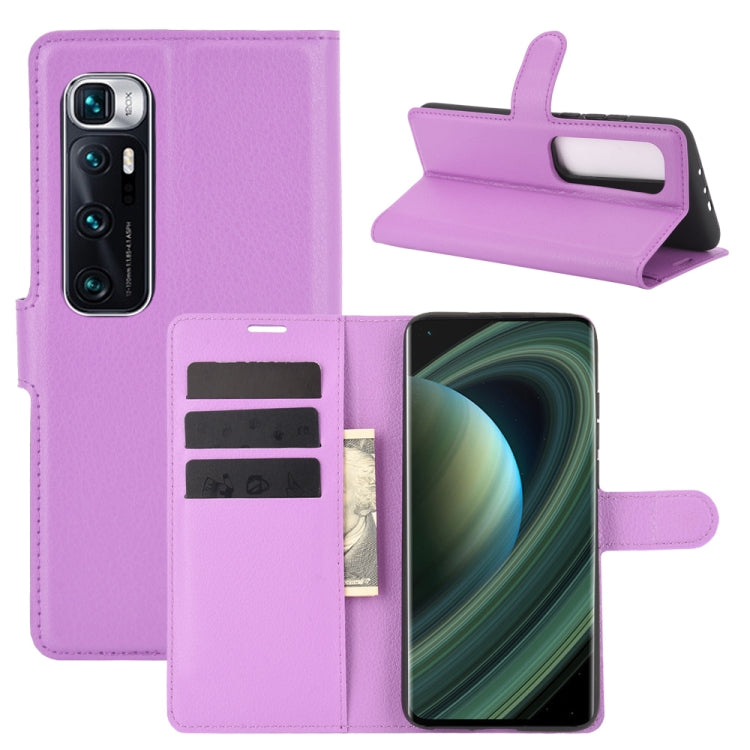 For Xiaomi Mi 10 Ultra Litchi Texture Horizontal Flip Protective Case with Holder & Card Slots & Wallet
