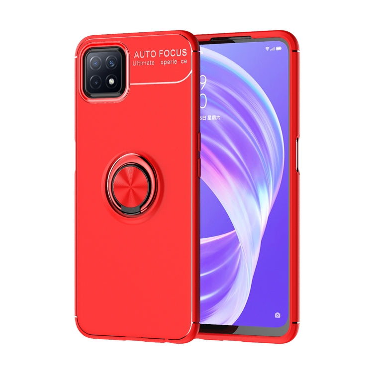 For OPPO A72 5G Metal Ring Holder 360 Degree Rotating TPU Case