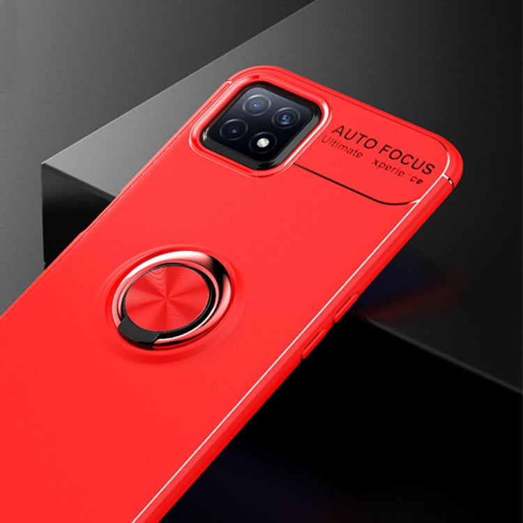 For OPPO A72 5G Metal Ring Holder 360 Degree Rotating TPU Case