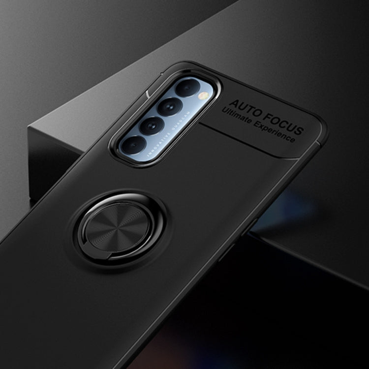 For OPPO Reno 4 Pro 4G Metal Ring Holder 360 Degree Rotating TPU Case