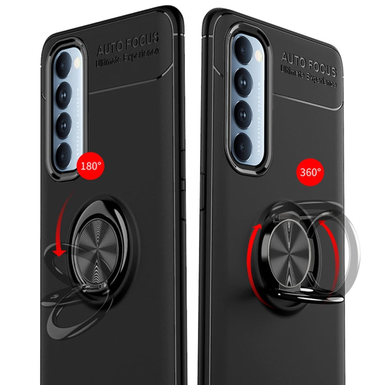 For OPPO Reno 4 Pro 4G Metal Ring Holder 360 Degree Rotating TPU Case