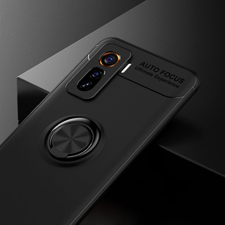 For VIVO IQOO 5 Metal Ring Holder 360 Degree Rotating TPU Case