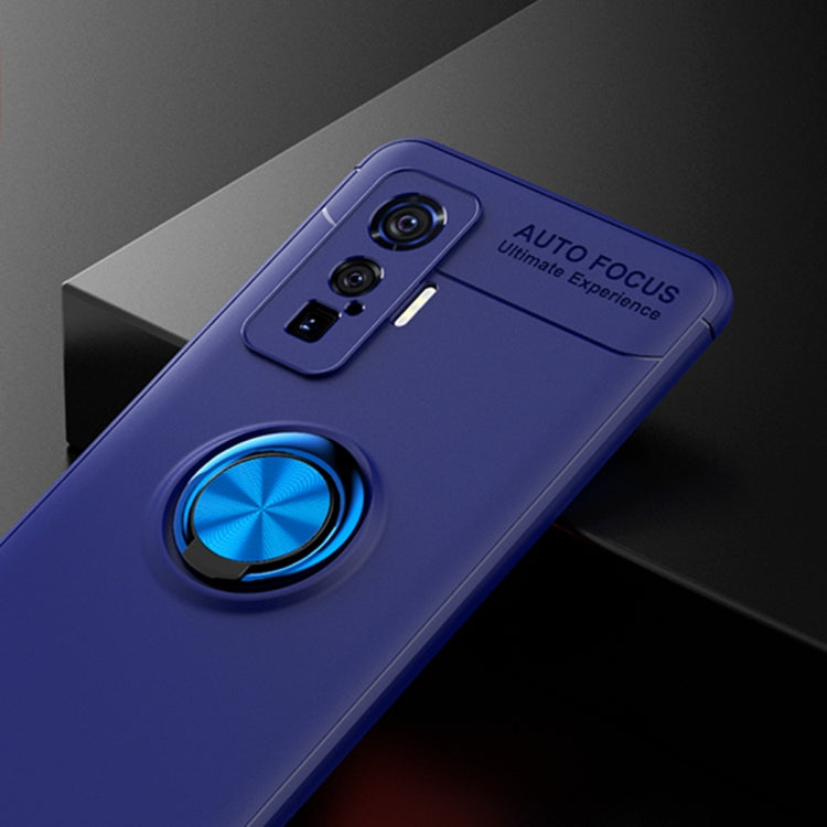 For VIVO IQOO 5 Pro Metal Ring Holder 360 Degree Rotating TPU Case