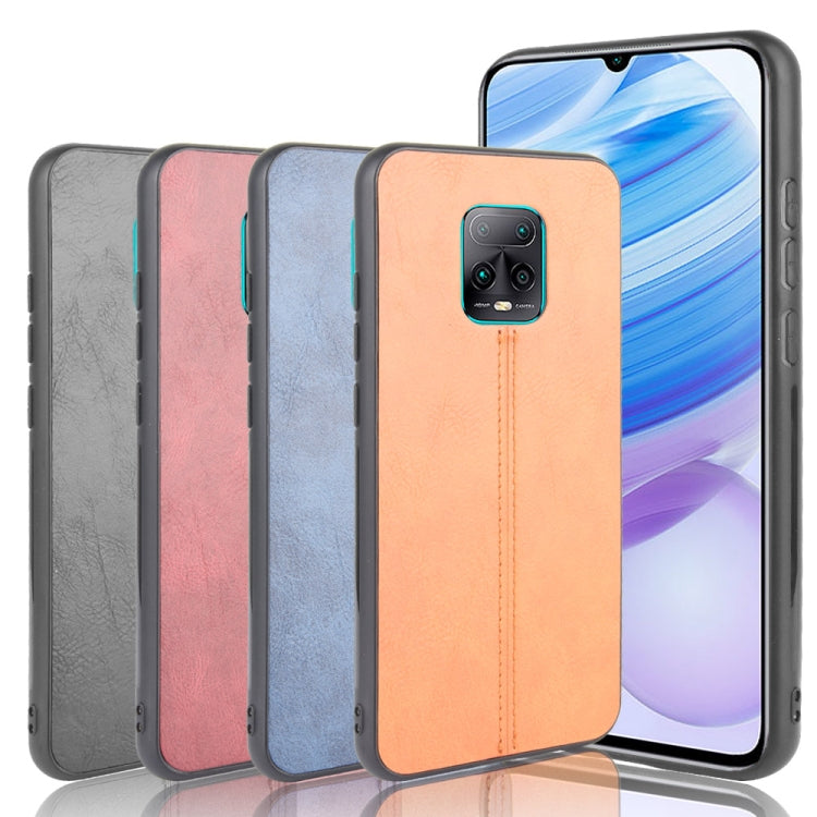 For Xiaomi Redmi 10X 5G/10X Pro 5G Shockproof Sewing Cow Pattern Skin PC + PU + TPU Case