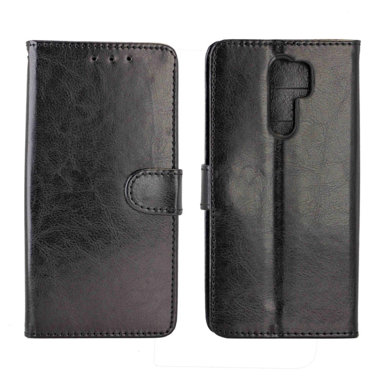 For Xiaomi Redmi 9 Crazy Horse Texture Leather Horizontal Flip Protective Case with Holder & Card Slots & Wallet & Photo Frame