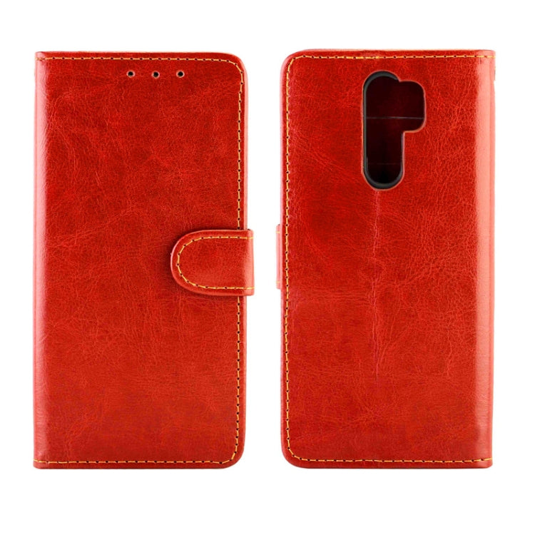 For Xiaomi Redmi 9 Crazy Horse Texture Leather Horizontal Flip Protective Case with Holder & Card Slots & Wallet & Photo Frame