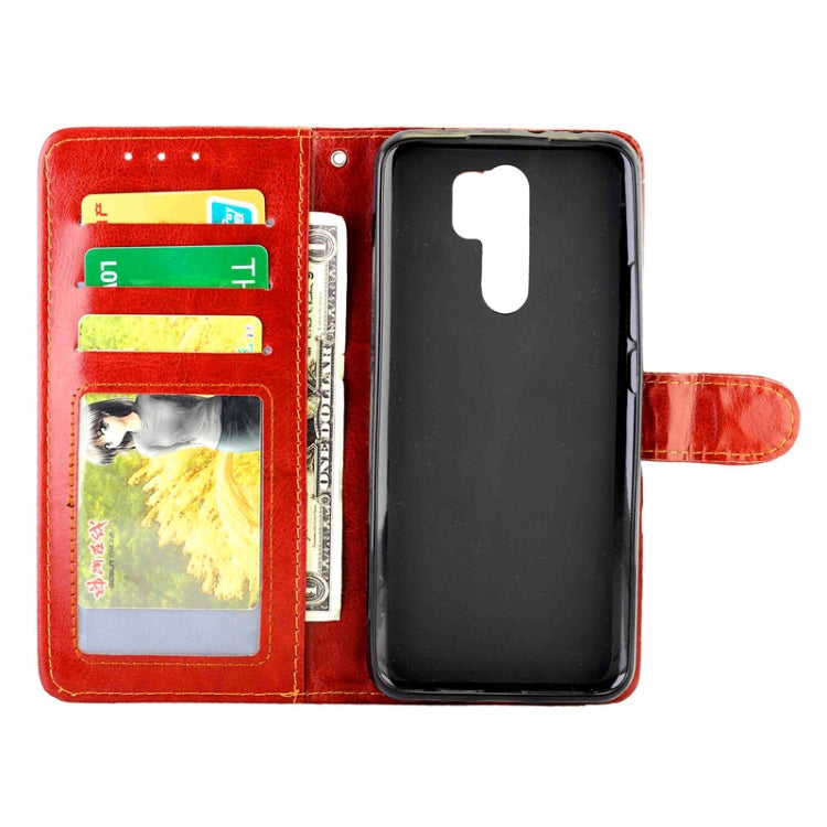 For Xiaomi Redmi 9 Crazy Horse Texture Leather Horizontal Flip Protective Case with Holder & Card Slots & Wallet & Photo Frame