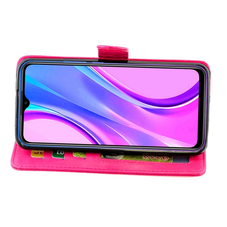 For Xiaomi Redmi 9 Crazy Horse Texture Leather Horizontal Flip Protective Case with Holder & Card Slots & Wallet & Photo Frame