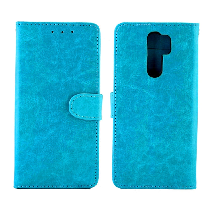 For Xiaomi Redmi 9 Crazy Horse Texture Leather Horizontal Flip Protective Case with Holder & Card Slots & Wallet & Photo Frame