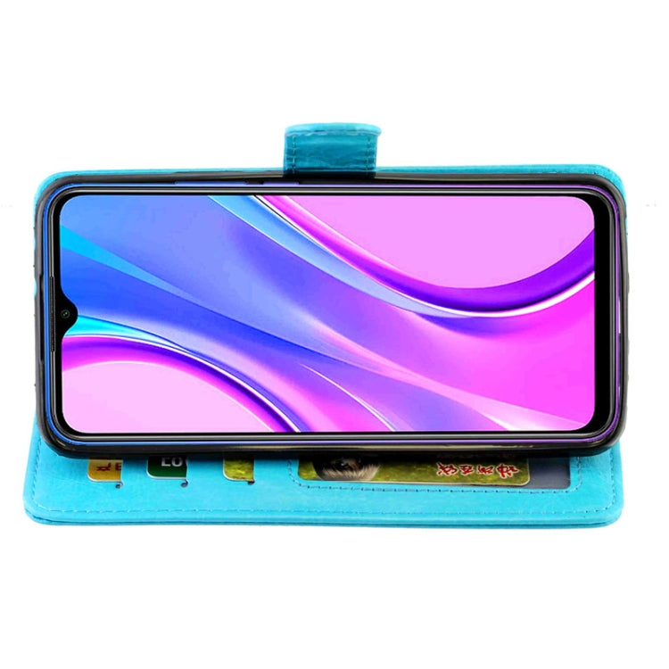 For Xiaomi Redmi 9 Crazy Horse Texture Leather Horizontal Flip Protective Case with Holder & Card Slots & Wallet & Photo Frame