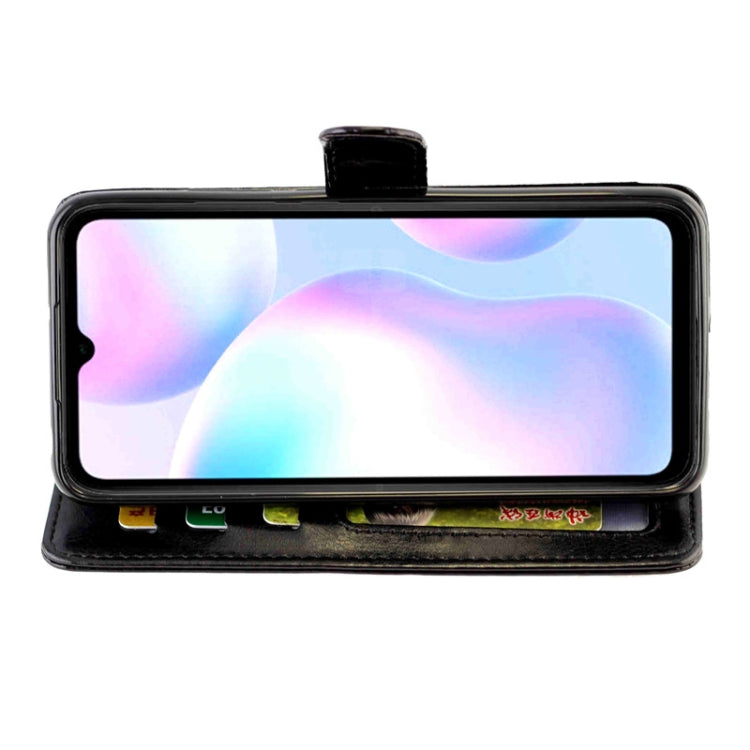 For Xiaomi Redmi 9A Crazy Horse Texture Leather Horizontal Flip Protective Case with Holder & Card Slots & Wallet & Photo Frame