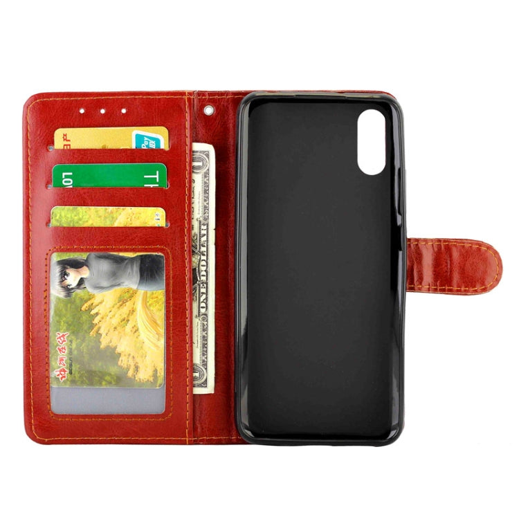 For Xiaomi Redmi 9A Crazy Horse Texture Leather Horizontal Flip Protective Case with Holder & Card Slots & Wallet & Photo Frame