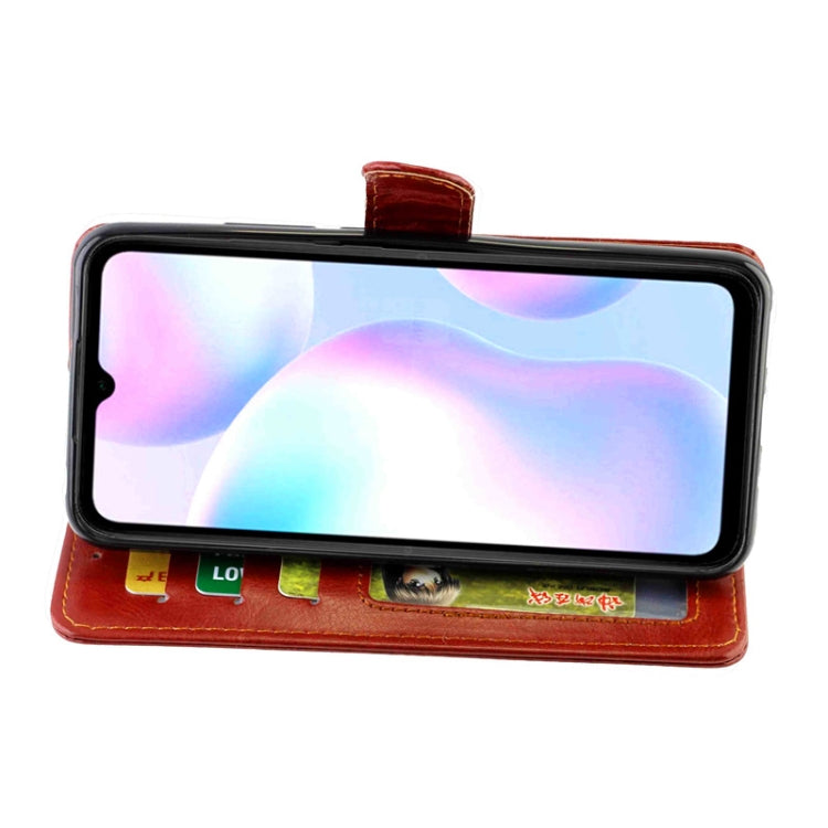 For Xiaomi Redmi 9A Crazy Horse Texture Leather Horizontal Flip Protective Case with Holder & Card Slots & Wallet & Photo Frame