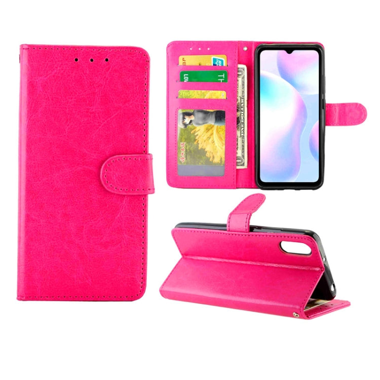 For Xiaomi Redmi 9A Crazy Horse Texture Leather Horizontal Flip Protective Case with Holder & Card Slots & Wallet & Photo Frame