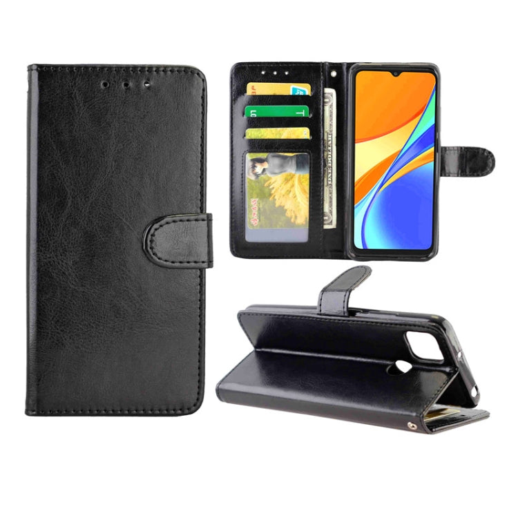 For Xiaomi Redmi 9C Crazy Horse Texture Leather Horizontal Flip Protective Case with Holder & Card Slots & Wallet & Photo Frame