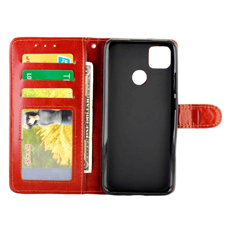 For Xiaomi Redmi 9C Crazy Horse Texture Leather Horizontal Flip Protective Case with Holder & Card Slots & Wallet & Photo Frame