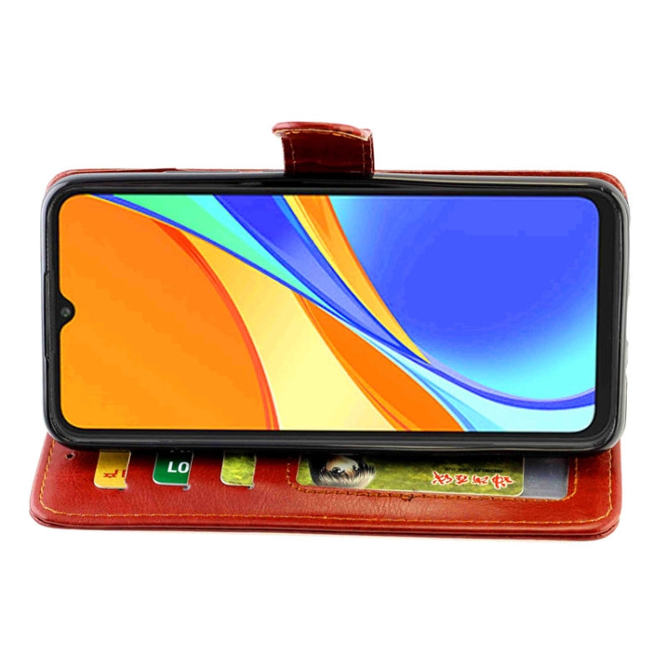 For Xiaomi Redmi 9C Crazy Horse Texture Leather Horizontal Flip Protective Case with Holder & Card Slots & Wallet & Photo Frame