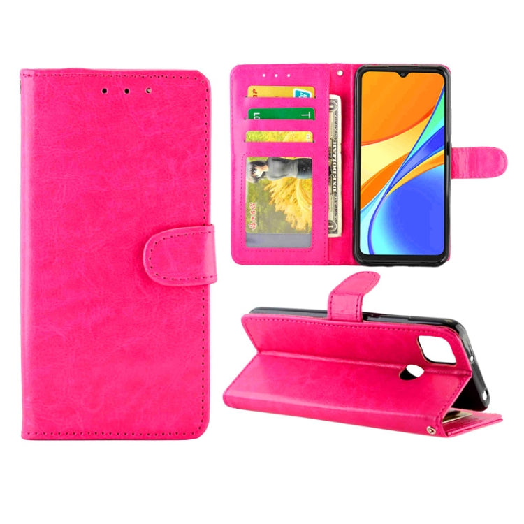 For Xiaomi Redmi 9C Crazy Horse Texture Leather Horizontal Flip Protective Case with Holder & Card Slots & Wallet & Photo Frame