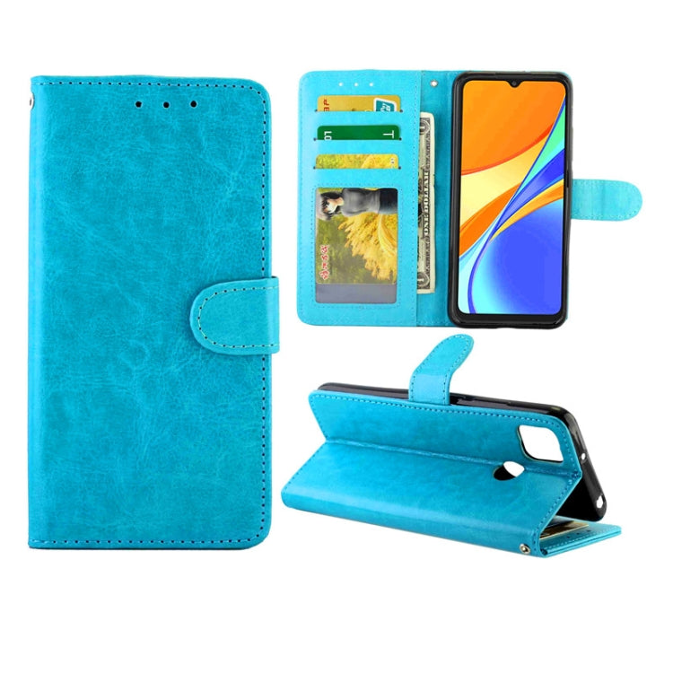 For Xiaomi Redmi 9C Crazy Horse Texture Leather Horizontal Flip Protective Case with Holder & Card Slots & Wallet & Photo Frame