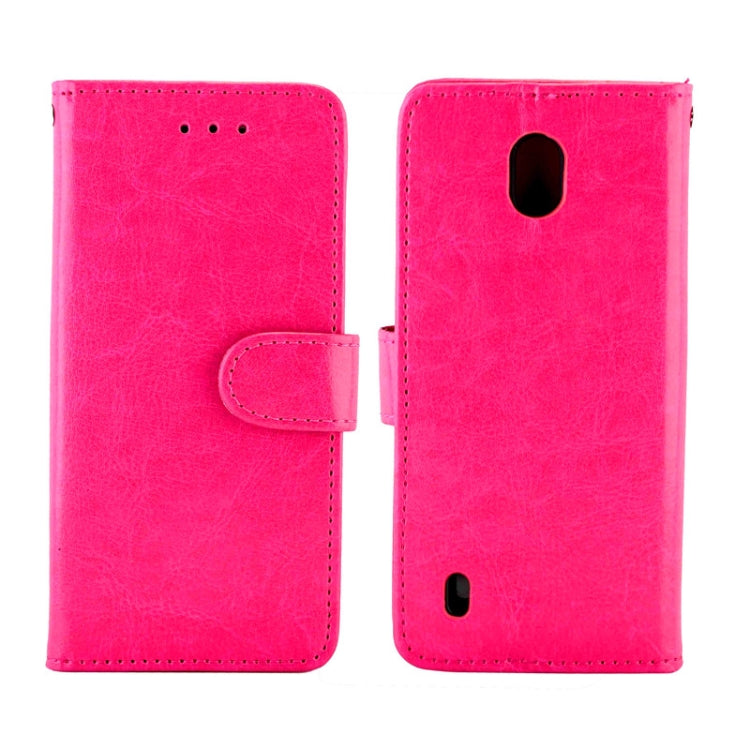 For Nokia C1 Crazy Horse Texture Leather Horizontal Flip Protective Case with Holder & Card Slots & Wallet & Photo Frame