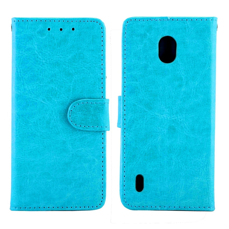 For Nokia C1 Crazy Horse Texture Leather Horizontal Flip Protective Case with Holder & Card Slots & Wallet & Photo Frame