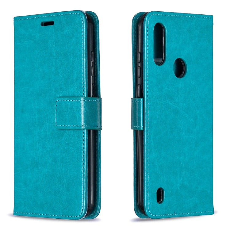 For Motorola Moto E6s (2020) Crazy Horse Texture Horizontal Flip Leather Case with Holder & Card Slots & Wallet & Photo Frame