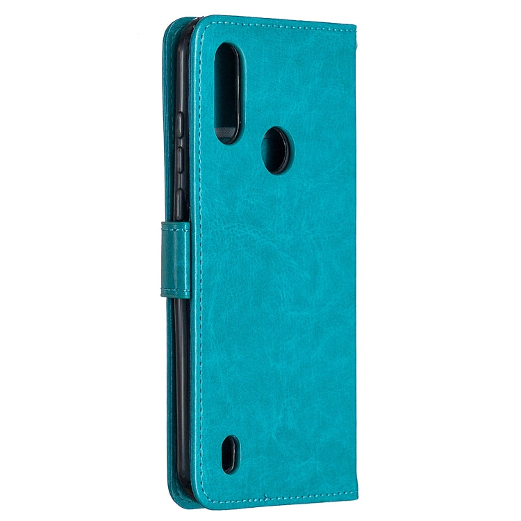 For Motorola Moto E6s (2020) Crazy Horse Texture Horizontal Flip Leather Case with Holder & Card Slots & Wallet & Photo Frame