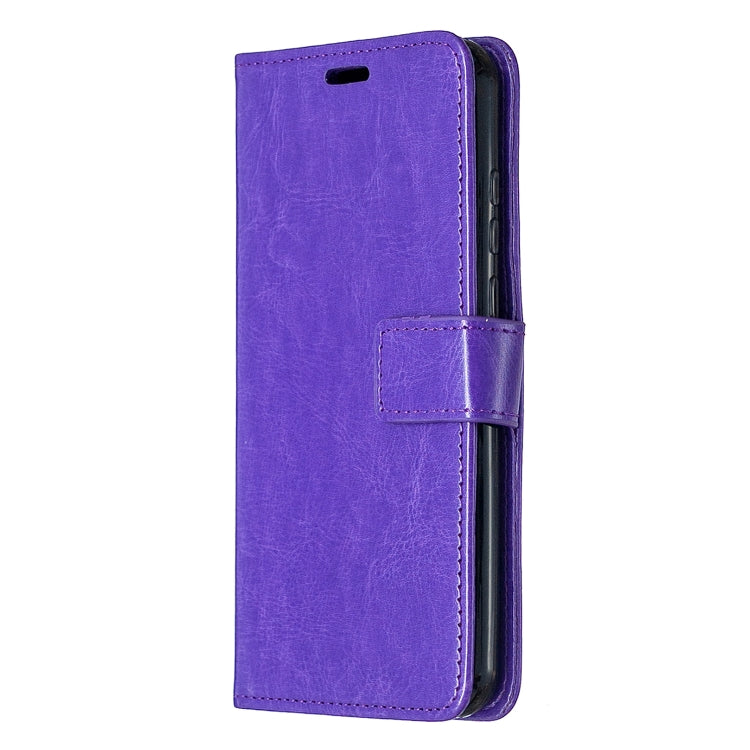 For Motorola Moto E6s (2020) Crazy Horse Texture Horizontal Flip Leather Case with Holder & Card Slots & Wallet & Photo Frame