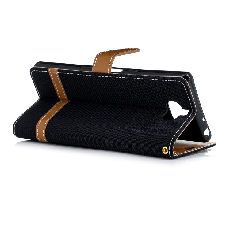 Color Matching Denim Texture Leather Case for Sony Xperia 10 / XA3,