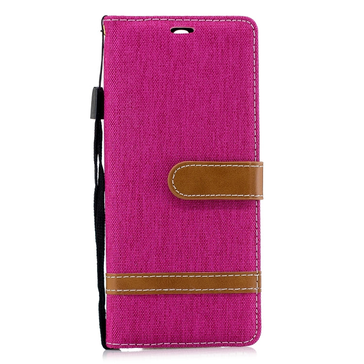 Color Matching Denim Texture Leather Case for Sony Xperia 10 / XA3,