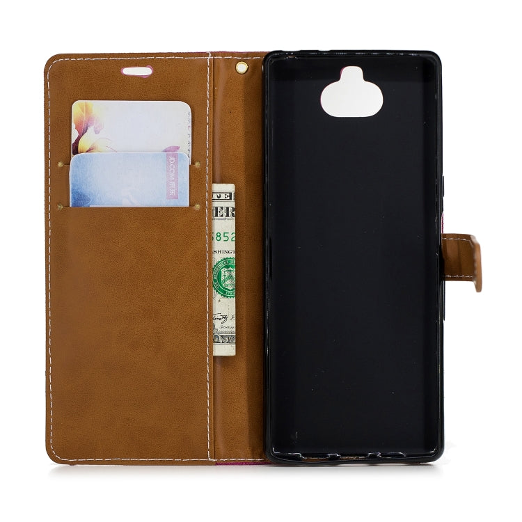 Color Matching Denim Texture Leather Case for Sony Xperia 10 / XA3,