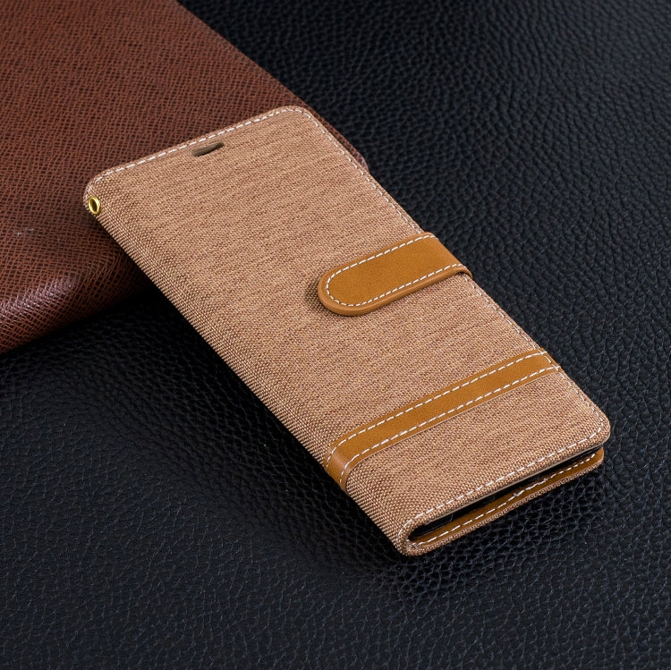 Color Matching Denim Texture Leather Case for Sony Xperia 10 / XA3,