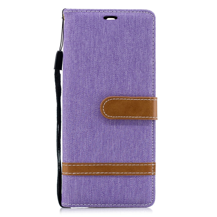 Color Matching Denim Texture Leather Case for Sony Xperia 10 / XA3,