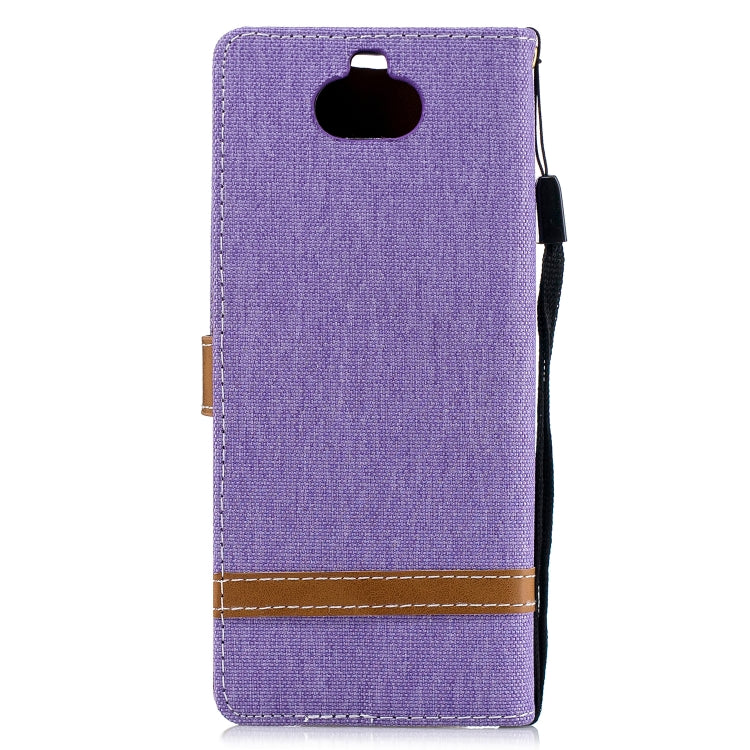 Color Matching Denim Texture Leather Case for Sony Xperia 10 / XA3,