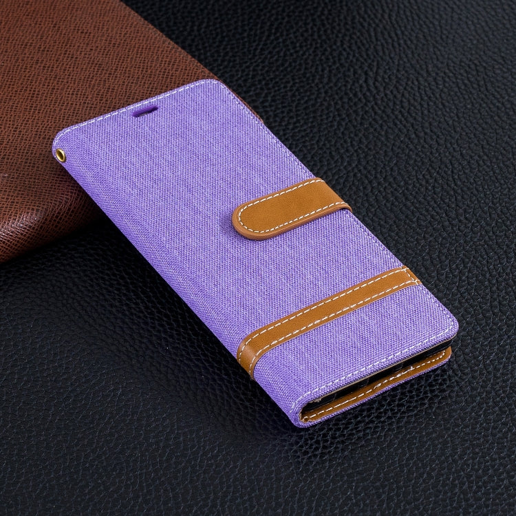 Color Matching Denim Texture Leather Case for Sony Xperia 10 / XA3,