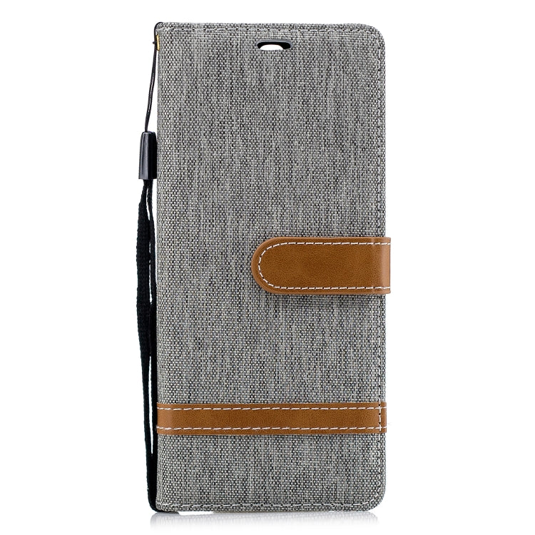 Color Matching Denim Texture Leather Case for Sony Xperia 10 / XA3,